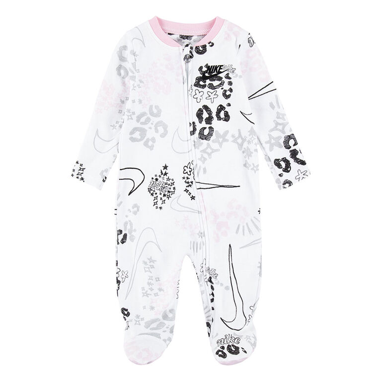 Nike Footed Coverall - White - Size 6 Months
