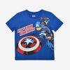 Marvel Heros Haut À Manches Courtes Captain America Bleu