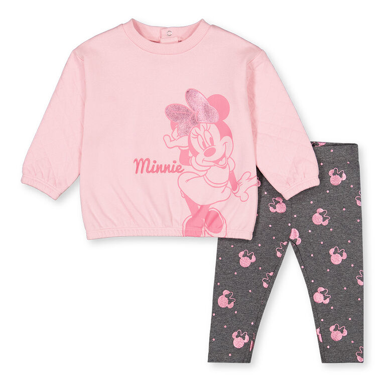 Minnie Mouse ens.2mcx Pantalon Legging Rose 9M