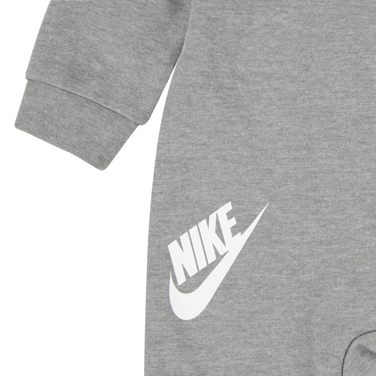 Nike Futura Hooded Coverall - Dark Grey Heather - Size 18 Months