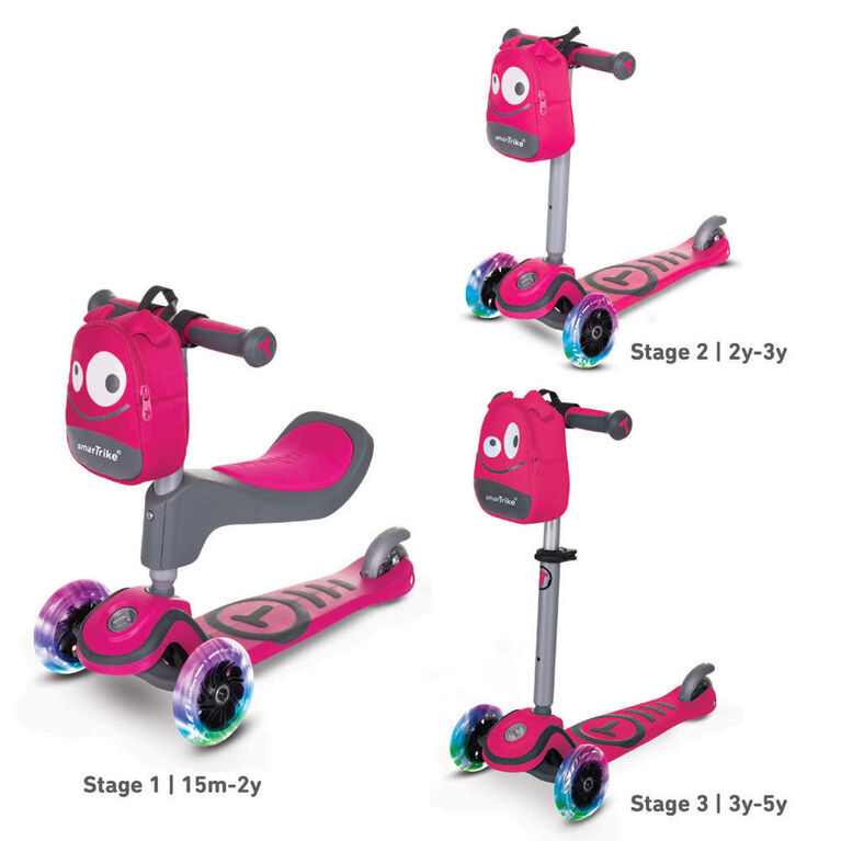 smarTrike T1 3 Stage scooTer - Pink | R Us Canada