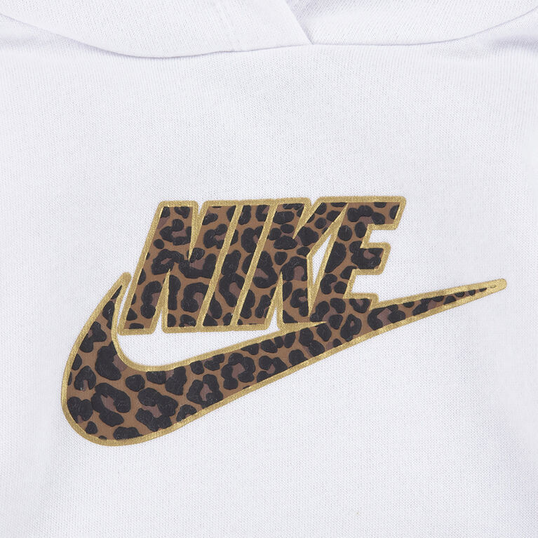 Nike Hoodie and Legging Set - White, Leopard