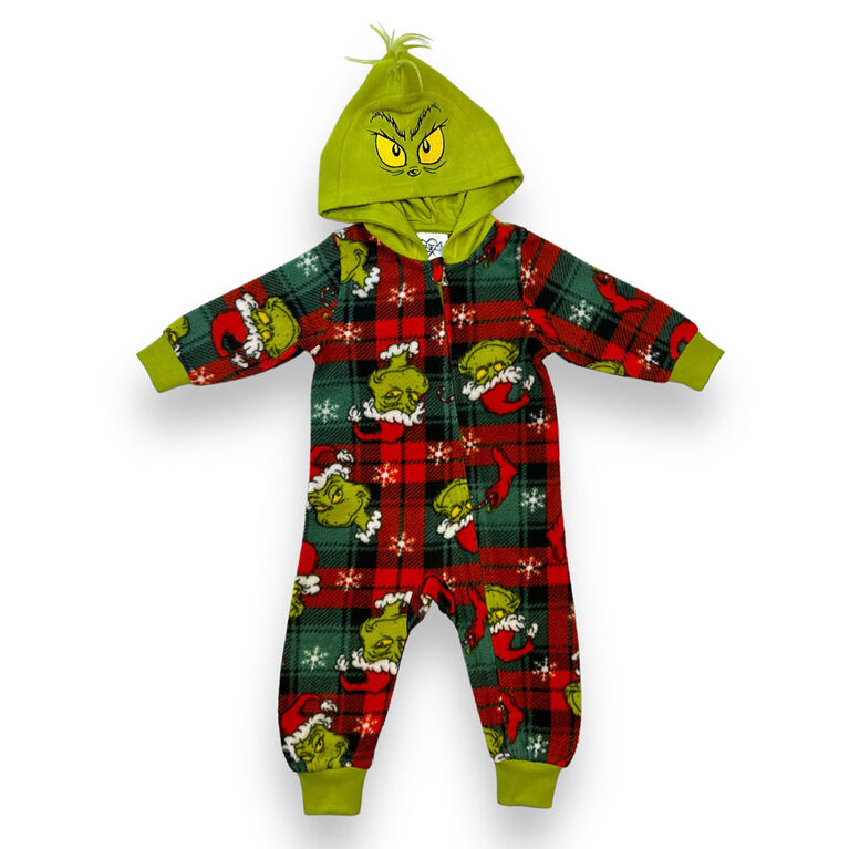 Grinch Infant Hooded Onesie - Green