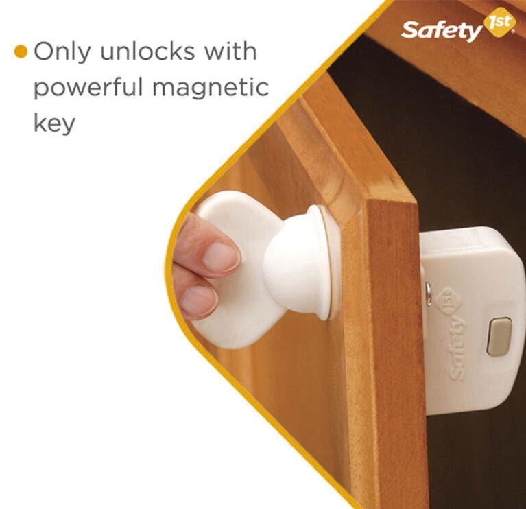 2 Pack Child Safety Magnetic Cabinet Locks Eco-Baby 16 Total Child Proof  Locks