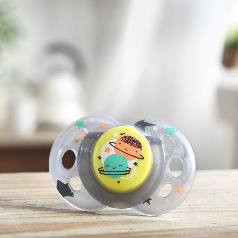 Tommee Tippee Closer to Nature 2-Pack 18-36m Night Time Pacifier