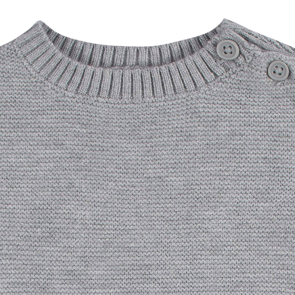 Gerber Childrenswear - 1 Pack Sweater Knit Romper - Raccoon 3-6