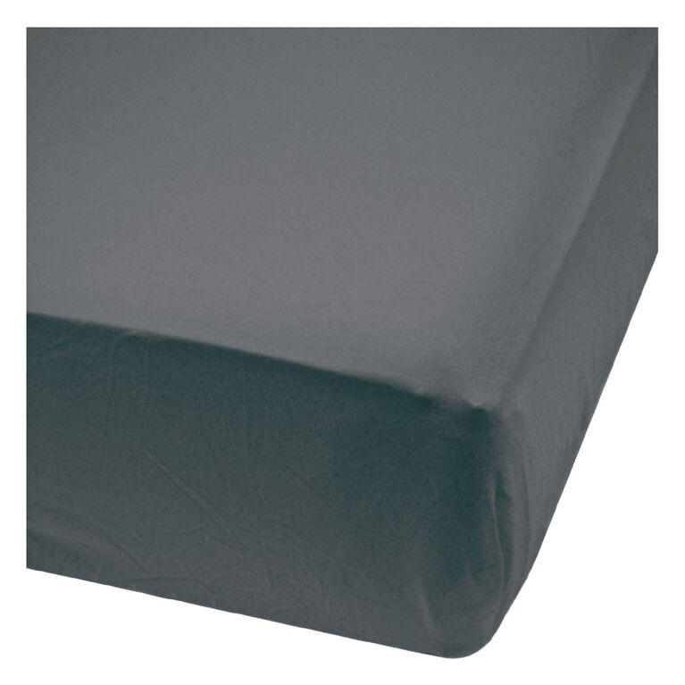 Perlimpinpin-Bamboo fitted sheet-Charcoal