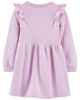Carter's Long Sleeve Fleece Dress Purple  3T