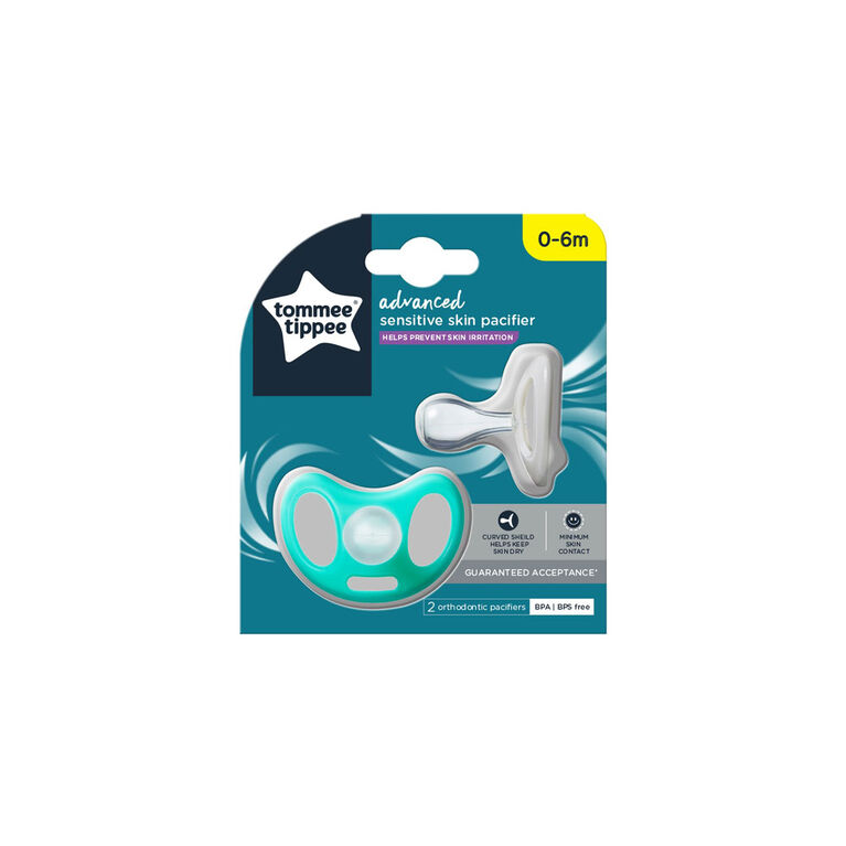 Tommee Tippee Advanced Sensitive Skin Baby Pacifier, 0-6 months - 2