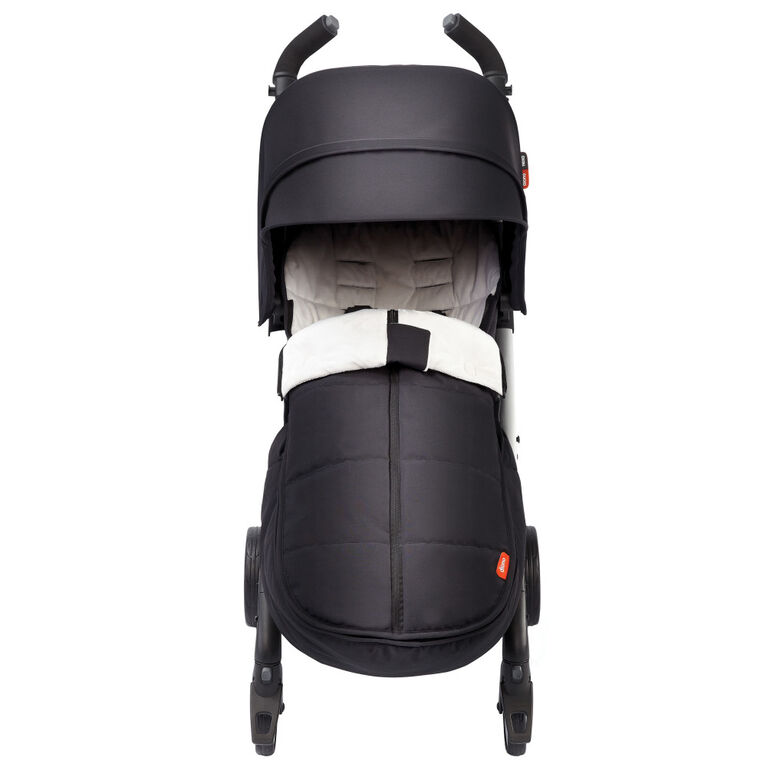 Diono All Weather Stroller Footmuff, Universal Fit from Baby to Toddler With Cozy Super Soft Padding, Weatherproof, Water Resistant Lining, Black Midnight