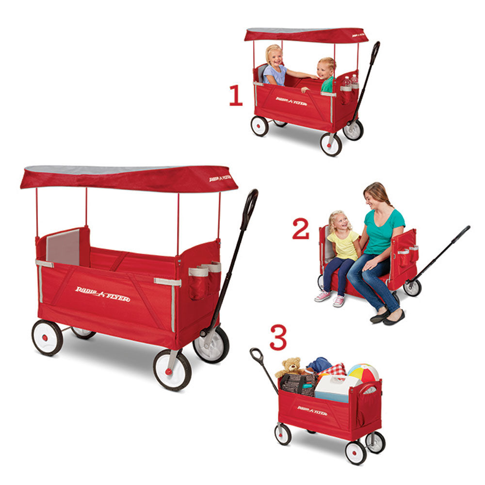 Radio Flyer 3-in-1 EZ Fold Wagon with Canopy | Toys R Us Canada