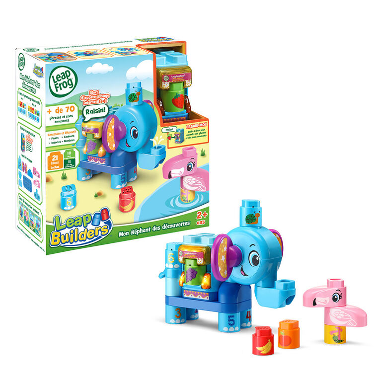 LeapFrog LeapBuilders Mon éléphant des découvertes - Édition française