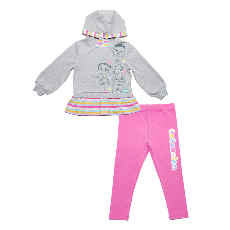Cocomelon - 2 Piece Combo Set - Grey Heather and Pink - Size 5T - Toys R Us Exclusive