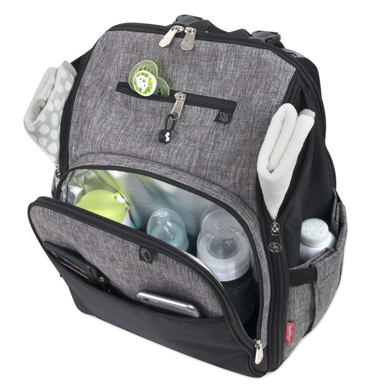 Fisher Price Kaden Backpack Diaper Bag Grey And Black | Babies R Us Canada
