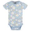 Gerber Childrenswear - 3-Pack Baby Flowers Short Sleeve Onesies Bodysuit - 3-6M