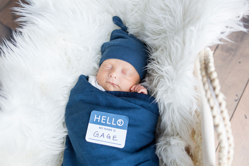 navy newborn hat