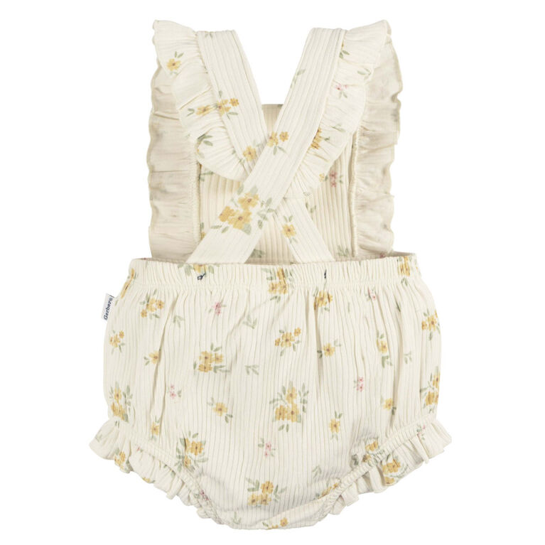 Gerber Childrenswear - Romper with Ruffle Bouquets