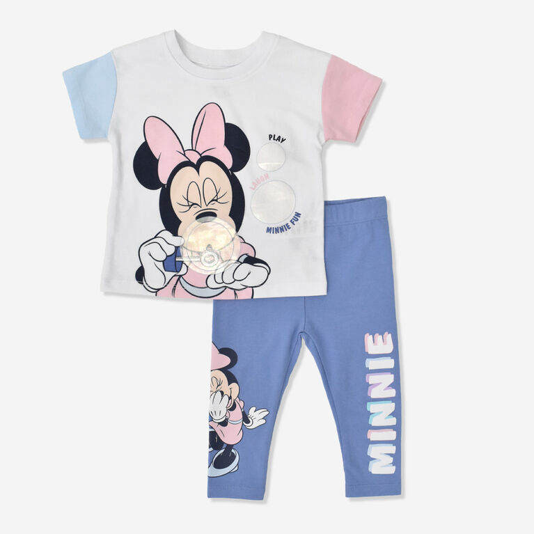 Disney Minne Mouse ens2mcx Haut/Pantalon Legging Bleu 6/9M