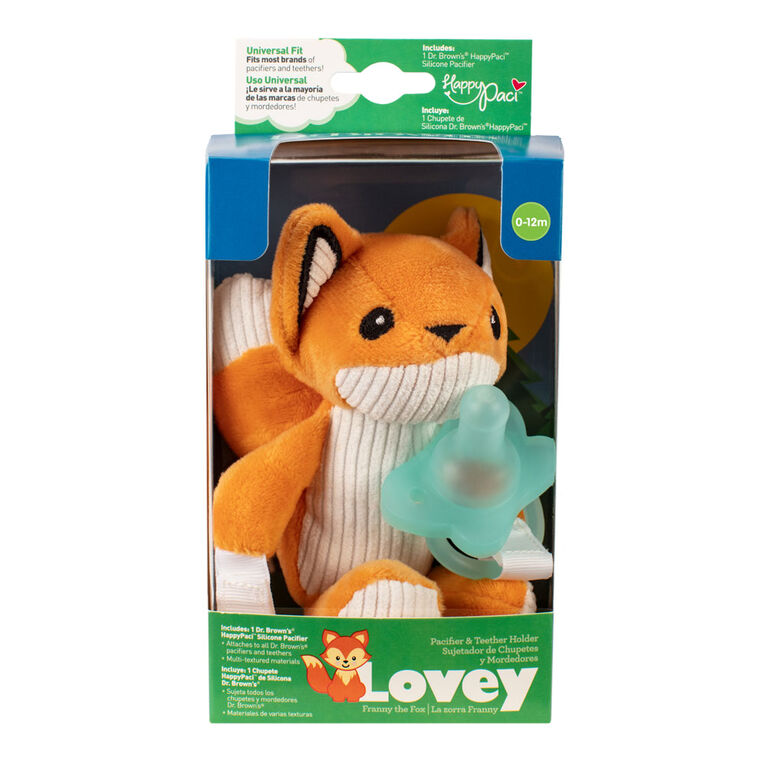 Dr. Brown's Fox Lovey Pacifier & Teether Holder