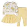 Gerber Childrenswear - Ensemble 3 pièces haut, tutu et legging roses pour bébé - 24 mois
