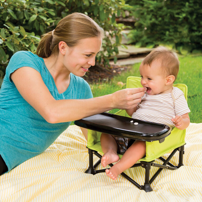 Summer Pop n Sit Chaise rehausseur portable pour intérieur/extérieur -  Pliage rapide et facile - 38,1 x 35,6 x 38,1 cm (1 pièce)