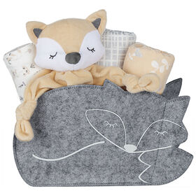 Welcome Baby Fox Shaped 5 PC Gift Set