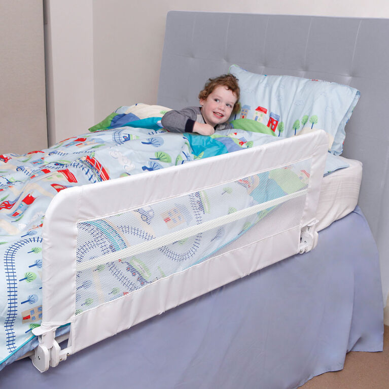 Barriere de lit Dreambaby Nicole - lits encastrés et aux lits plats-  Mesurant 150 cm de large et 50 cm de haut - Gris