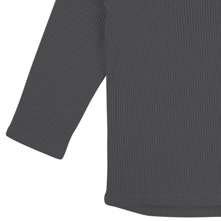Gerber Childrenswear - Ensemble 2 pièces avec sweat à capuche et pantalon de jogging en tricot gaufré Gris pour tout-petits garçons 12 mois