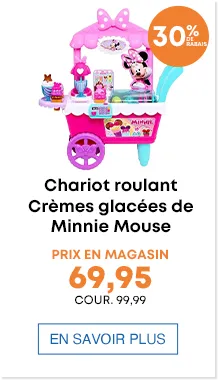 Chariot roulant Crèmes glacées de Minnie Mouse Prix en magasin 69,95 Cour. 99,99 burst - 30% DE RABAIS