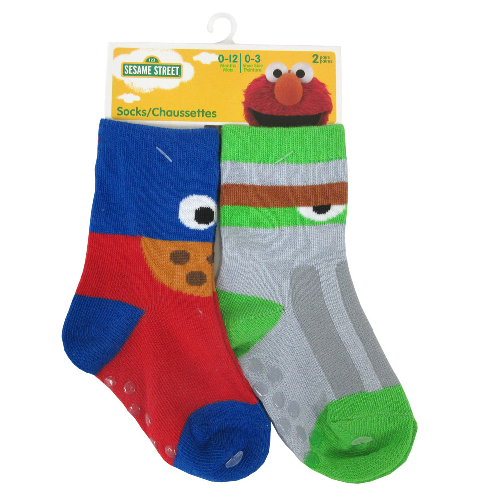 Sesame Street 2 Pack Crew Sock Sesame Steet Blue 12 24m Toys R Us Canada 