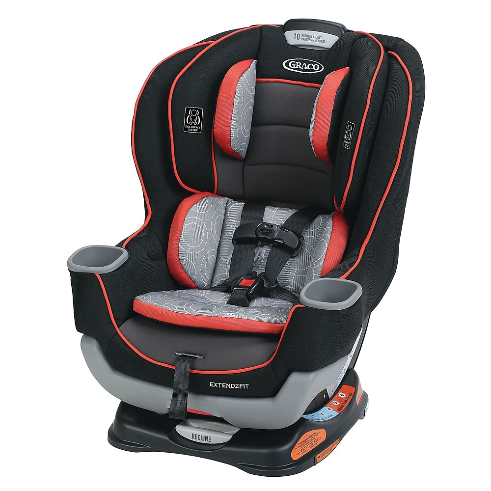  Graco Extend2Fit Convertible Car Seat - Solar - R 