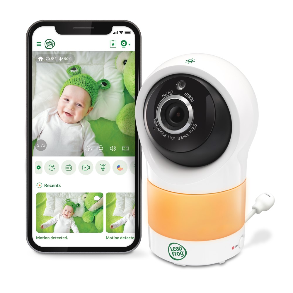 LeapFrog LF1911 1080p WiFi Remote Access 360 Degree Pan And Tilt Camera ...