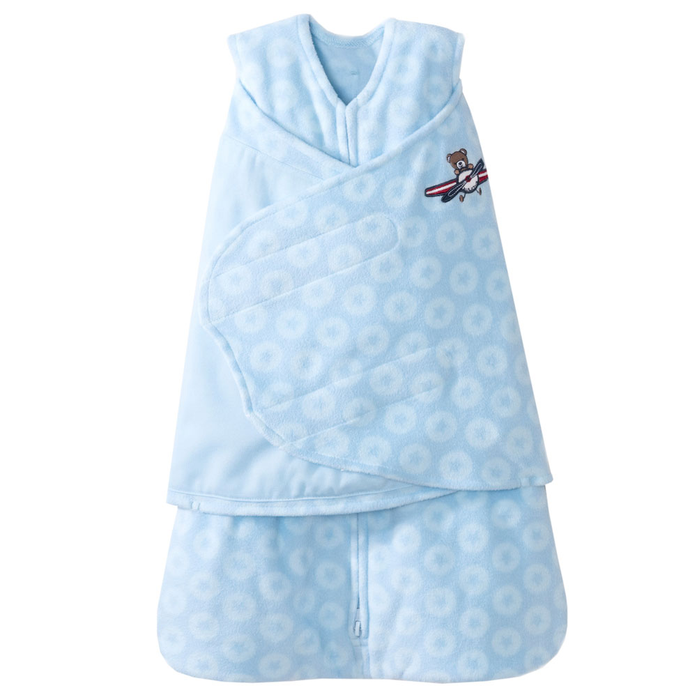 Halo SleepSack Swaddle Blue Aviator MicroFleece Newborn Babies