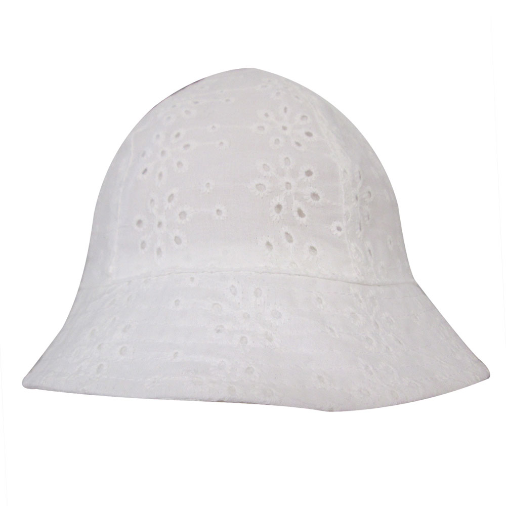 Baby B - Bucket Hat - Eyelet, White, 0-12M | Babies R Us Canada