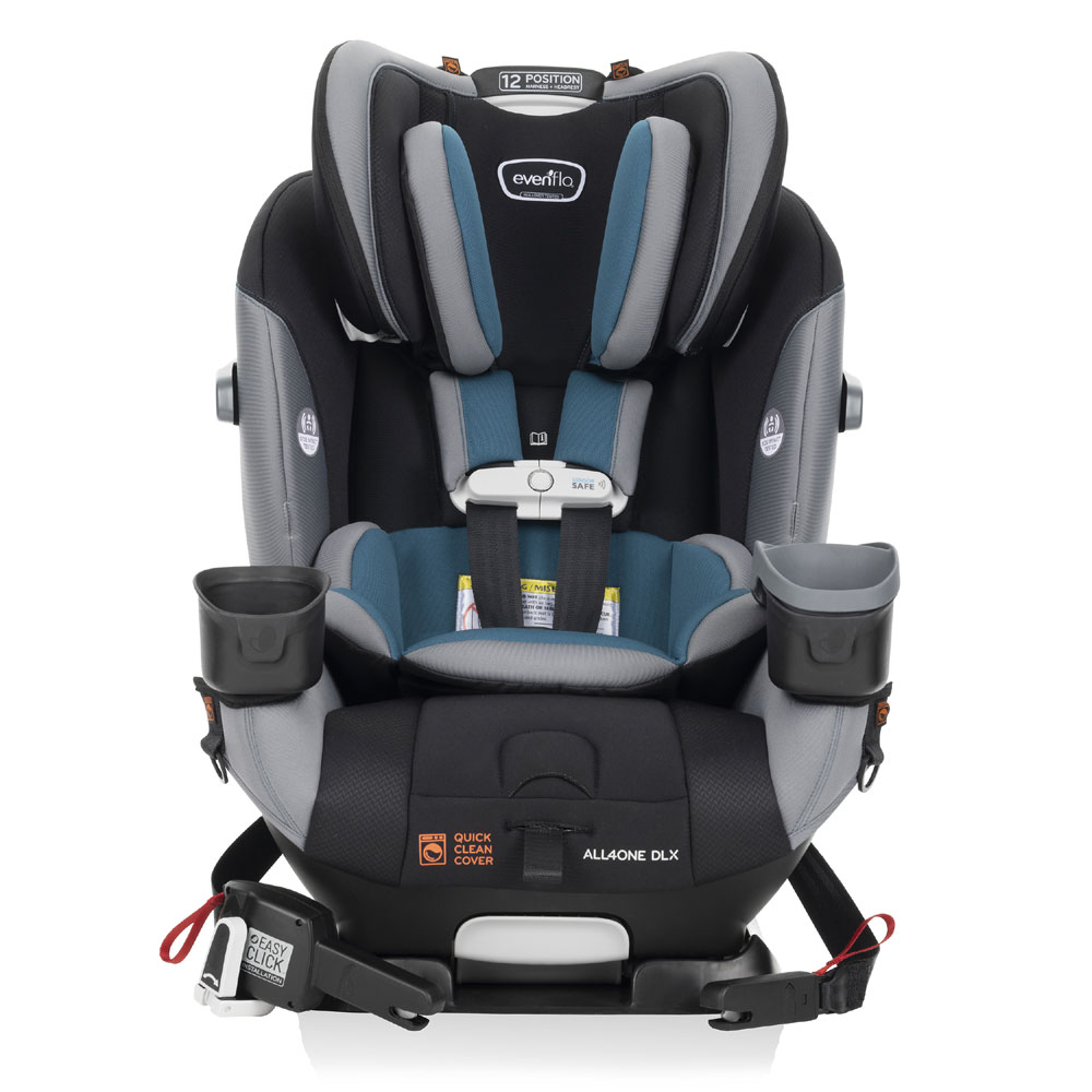 Evenflo All4One DLX 4-In-1 Convertible Car Seat (Reefs Green) | Babies ...