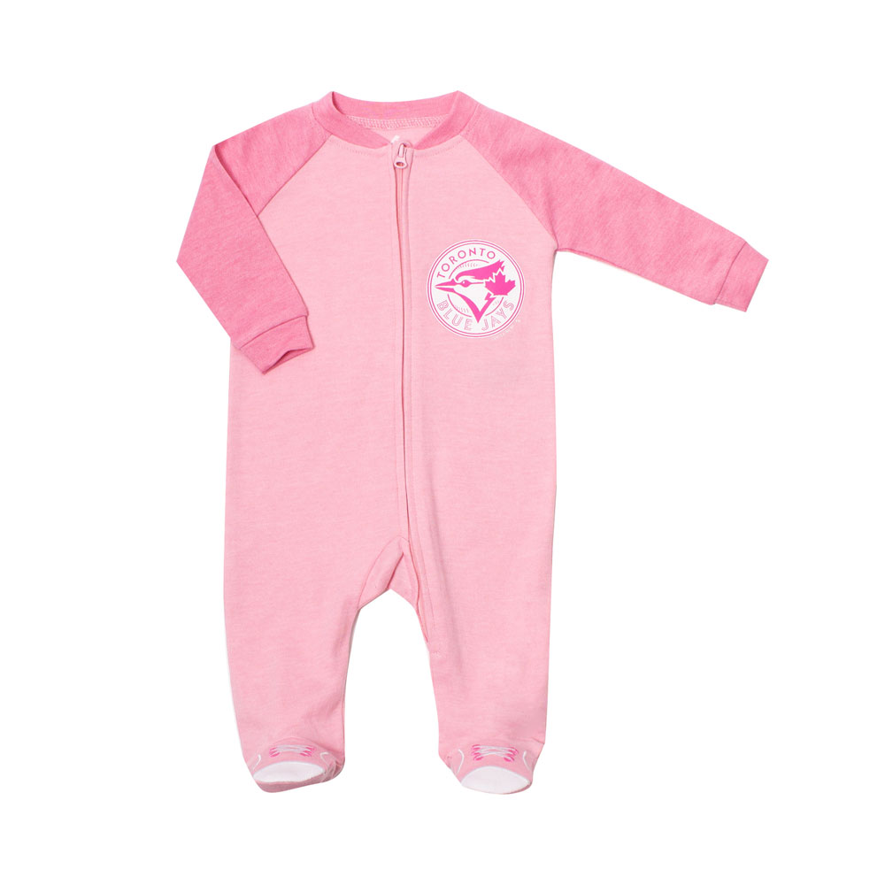 Snugabye Toronto Blue Jays Pink Infant Sleeper 6-9 Months