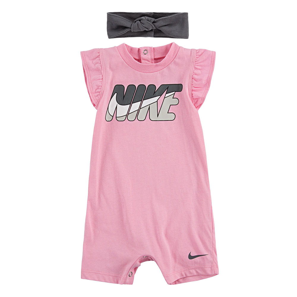 Nike Barcode Scanner  Nike  Romper with Headband Pink 6 Months Babies R Us 