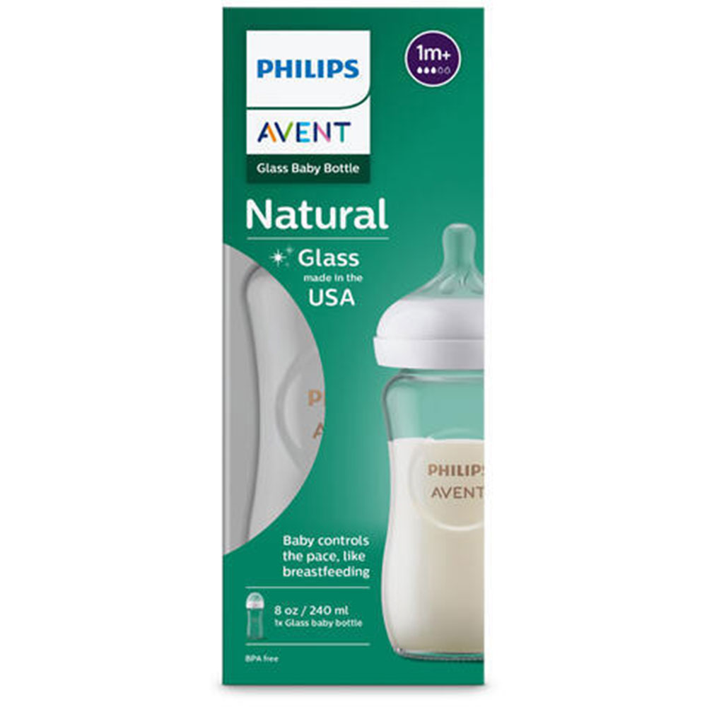 Biberon en verre naturel Philips Avent 8 oz. 3 paquet – Juniorbaby