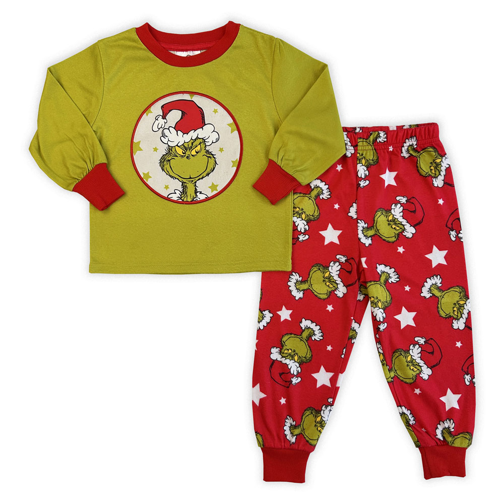 Grinch 2 Piece Pajama Set - Pink/Purple