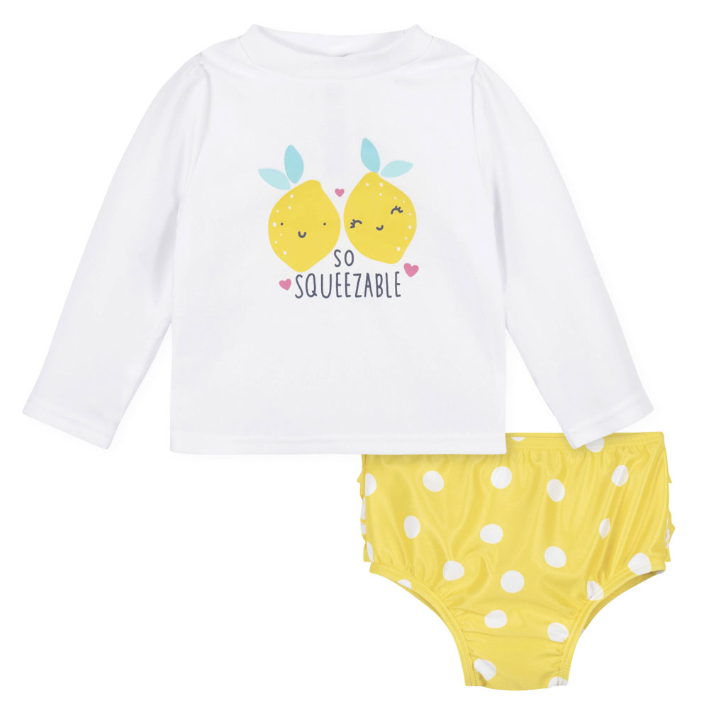 Baby & Toddler Girls Lemon Squeeze Rash Guard – Gerber Childrenswear