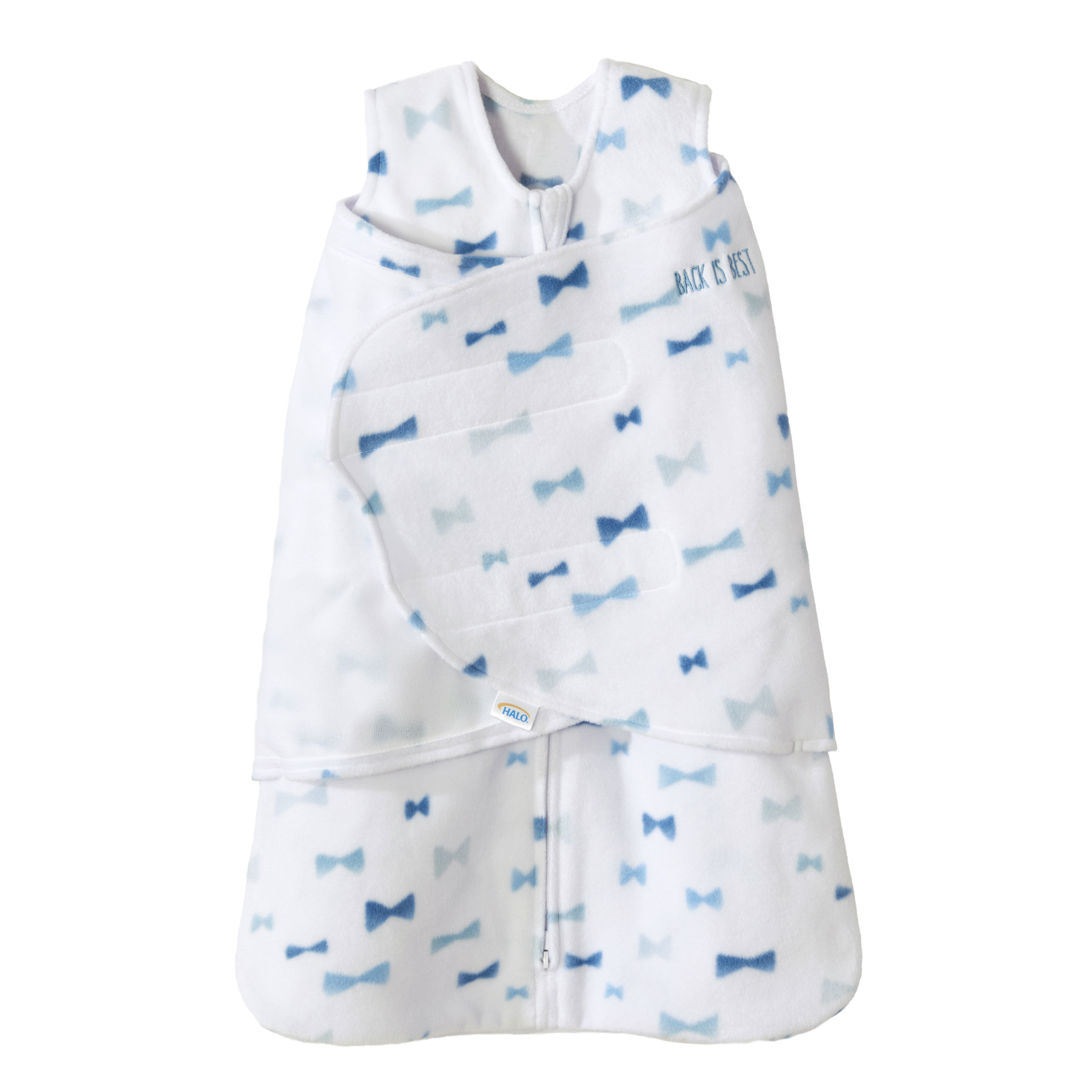 HALO SleepSack Swaddle - Micro Fleece - Blue Bowties ...