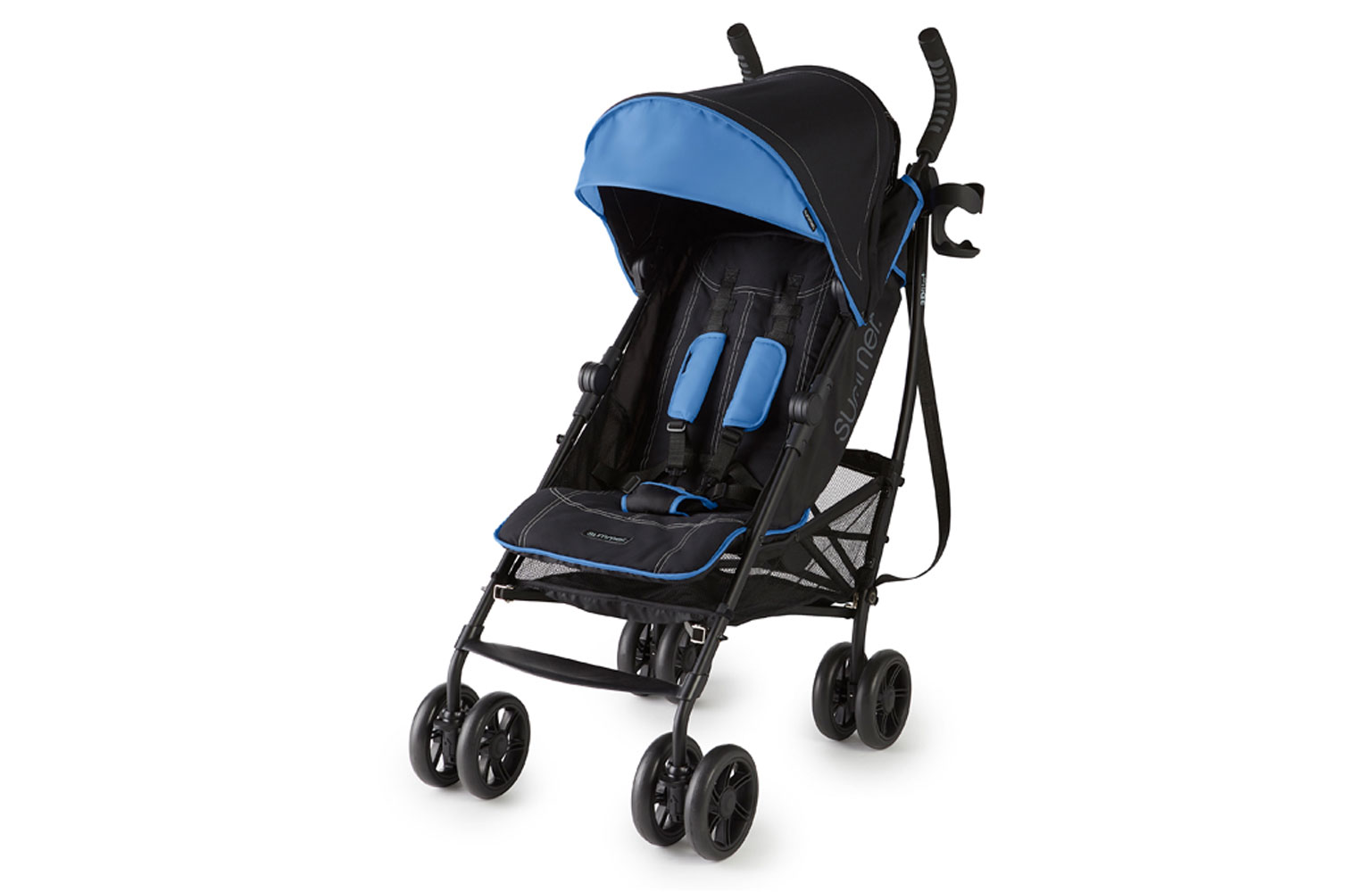 Summer Infant 3dlite+ Ultimate Convenience Stroller - Blue Matte Black 