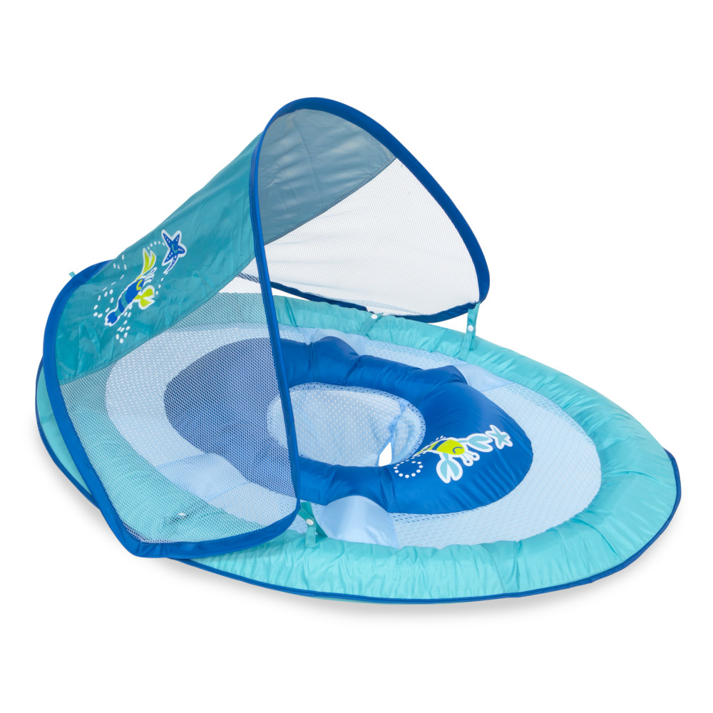 SwimWays, Bouée et pare-soleil Baby Spring Float - Homard bleu