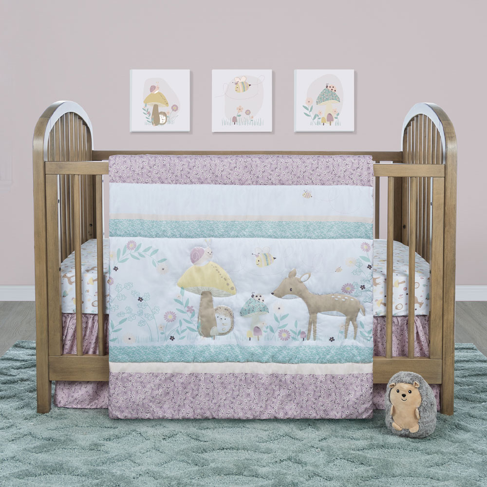 Enchanted Garden 4 Pc Crib Bedding 